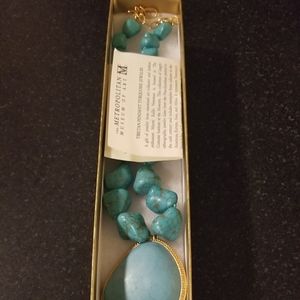 NewMetropolitan museum of arts Turquoise necklace